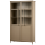Woood Exhibit vitrinekast metaal khaki