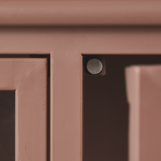 Woood Exhibit vitrinekast metaal tan