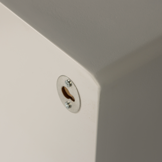 Woood Noam wanddeco halfrond hout dust 15x35x24cm