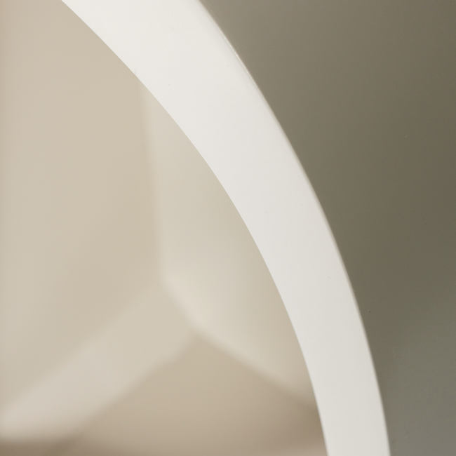 Woood Noam wanddeco halfrond hout dust 15x35x24cm