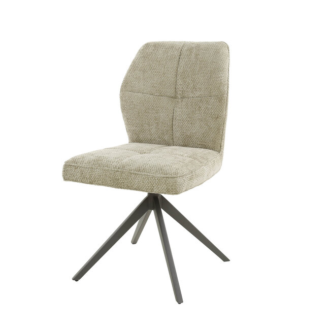 WoonStijl Eettafelstoel hoge rug Spring Polo zandkleur showroommodellen