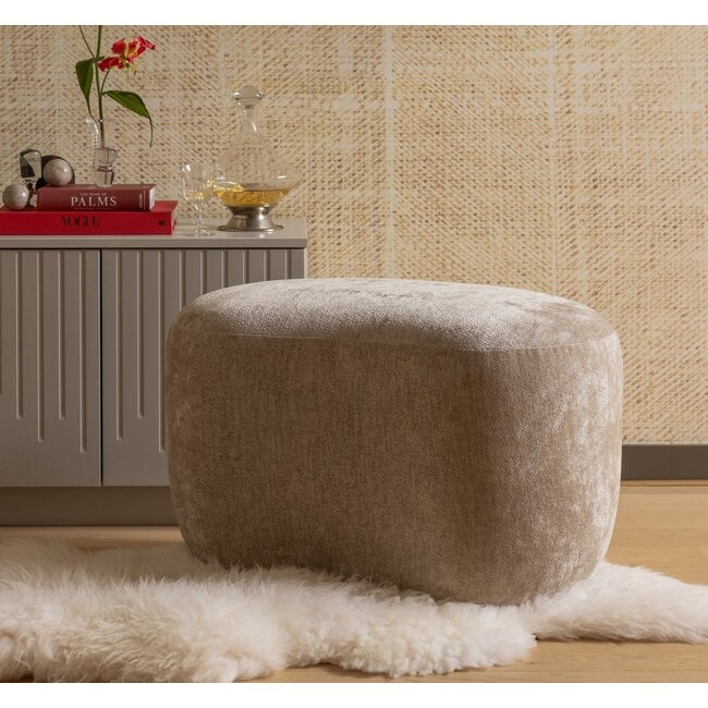 Woood Popular organische poef naturel