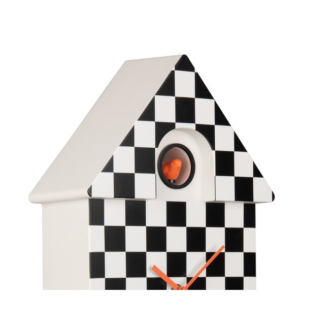Karlsson Klok Modern Cuckoo Checker zwart