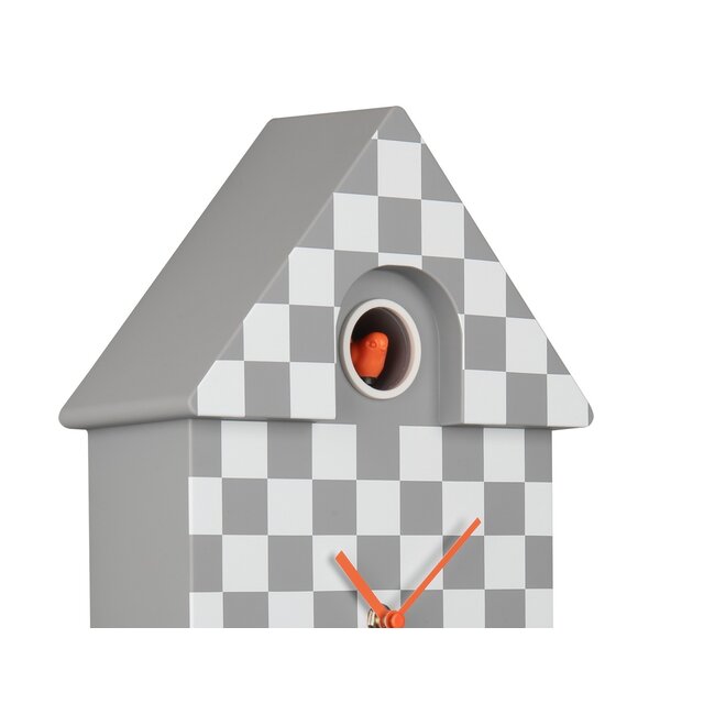 Karlsson Klok Modern Cuckoo Checker grijs
