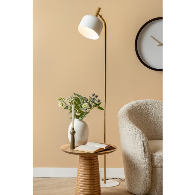 Leitmotiv Bijzettafel Force Striped Base mango