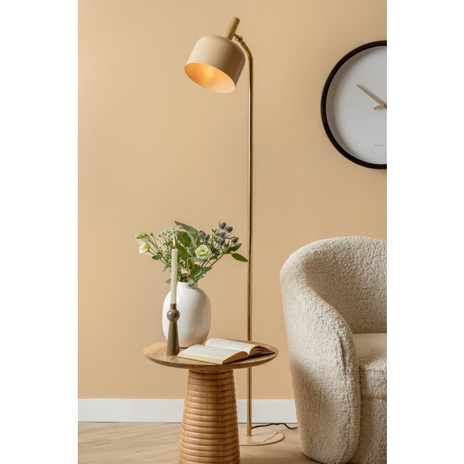 Leitmotiv Bijzettafel Force Striped Base mango