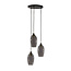 Light en Living Hanglamp 3L Ø35x32 cm LUKARO antiek  brons+glas smoke