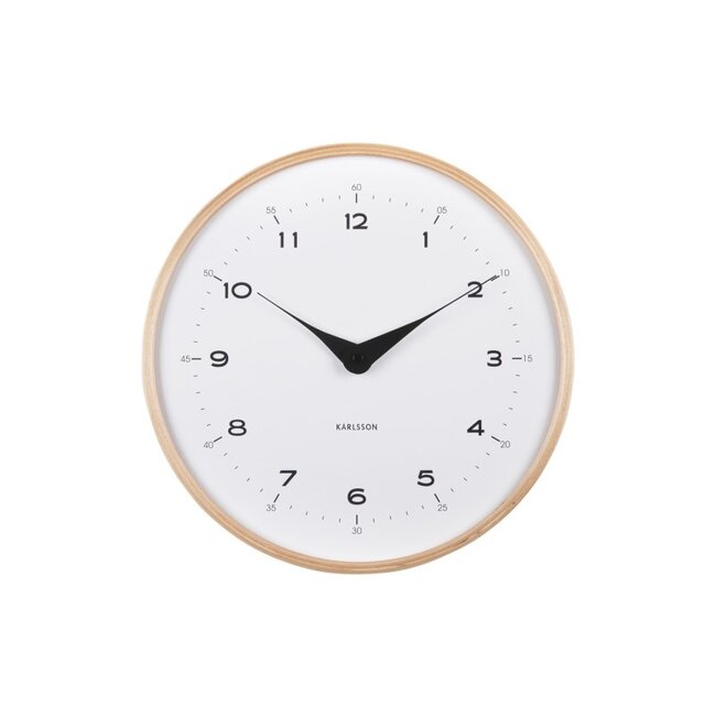Karlsson Wandklok Osado Dome wit