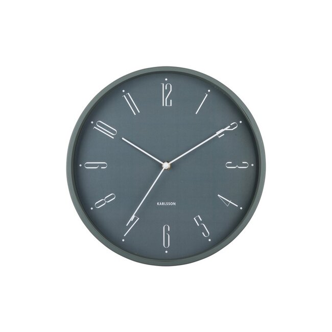 Karlsson Wandklok Regal Numbers jungle groen