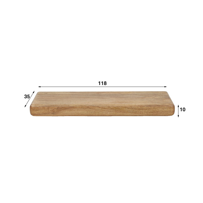 WoonStijl Wandplank Sleek mango 118 cm