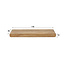WoonStijl Wandplank Sleek mango 118 cm