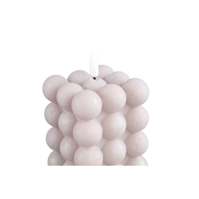 PTMD LED Licht Kaars Bubble beige L