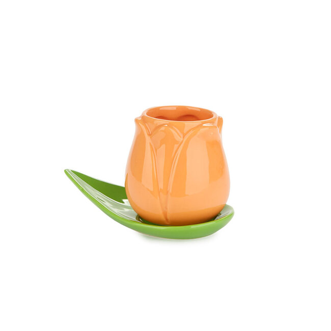 Balvi Koffiekopje Tulp - set van 4 kopjes met schotels