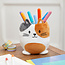 Balvi Pennenbakje Fluffy Kitty  Calico velvet Multicolor