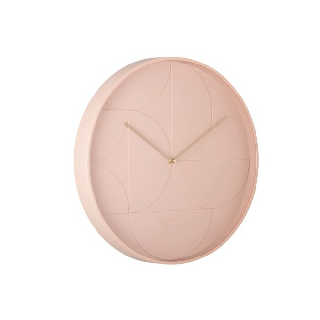 Karlsson Wandklok Echelon Circular Roze