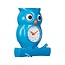 Karlsson Wandklok Owl Pendulum blauw