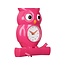 Karlsson Wandklok Owl Pendulum roze