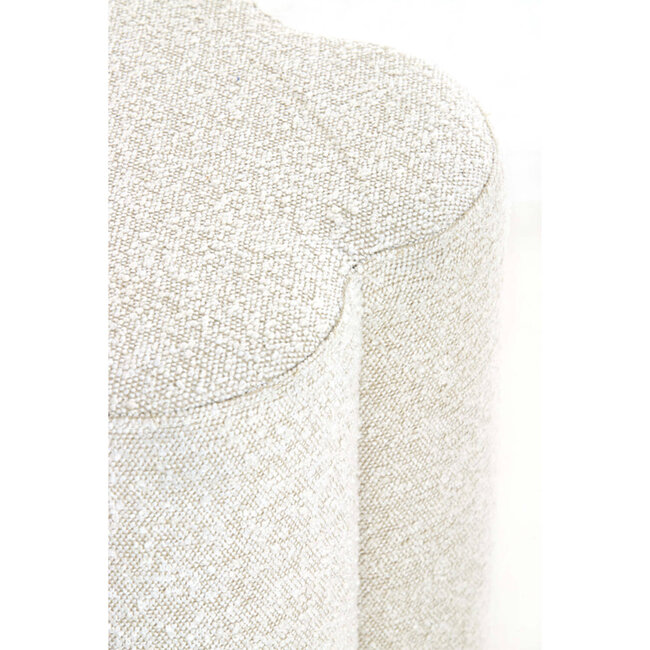 Light en Living Poef 38x38x45 cm NALANI bouclé crème