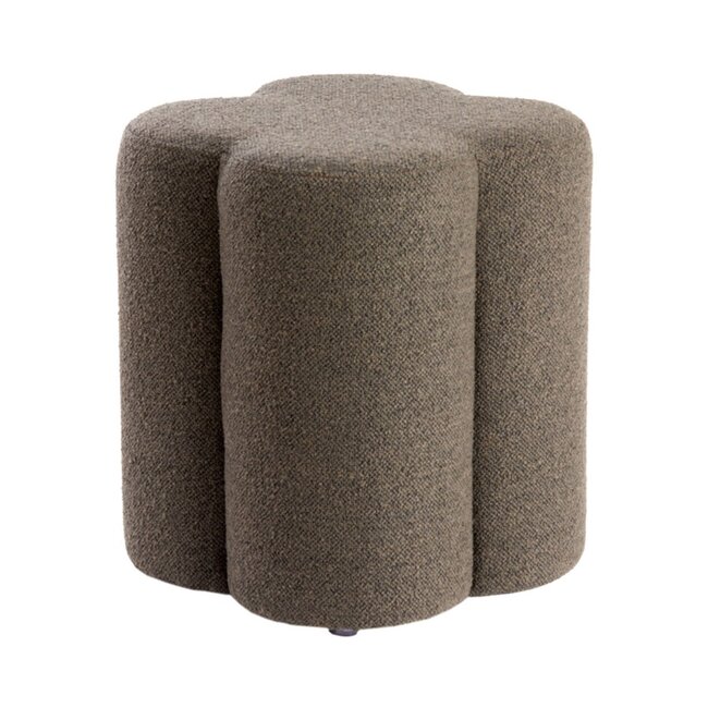 Light en Living Poef 38x38x45 cm NALANI donker bruin