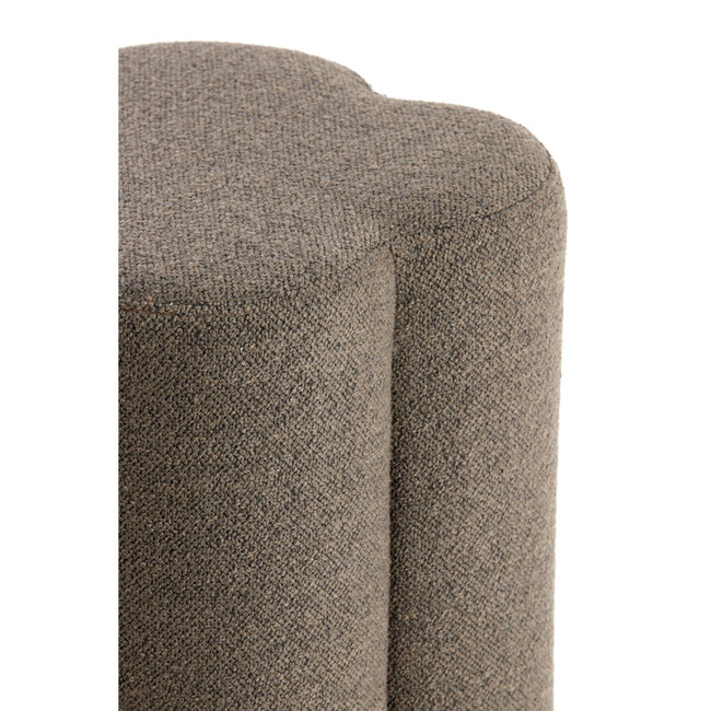 Light en Living Poef 38x38x45 cm NALANI donker bruin