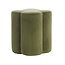Light en Living Poef 38x38x45 cm NALANI olijf groen