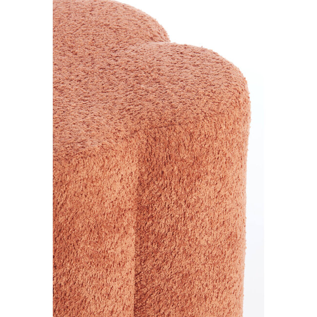 Light en Living Poef 38x38x45 cm NALANI terra