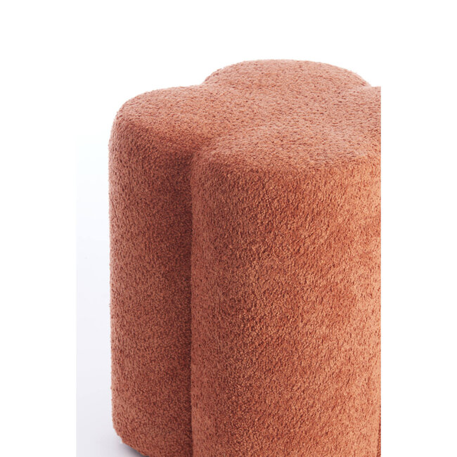 Light en Living Poef 38x38x45 cm NALANI terra