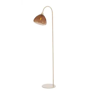 Light & Living Vloerlamp 47x28x160 cm BISHO glas bruin+zand