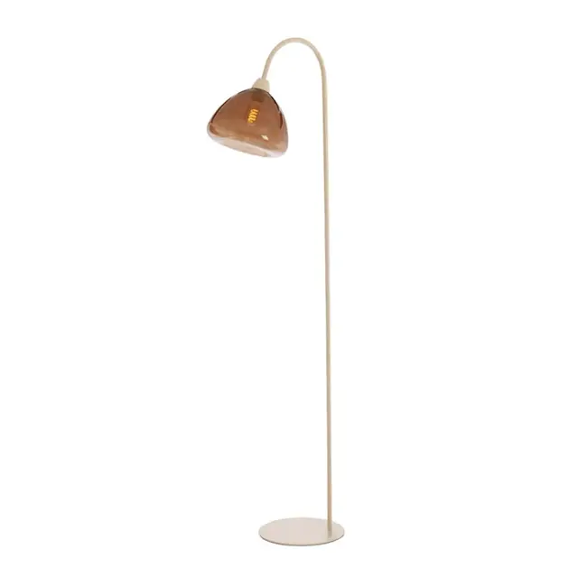 Light & Living Vloerlamp 47x28x160 cm BISHO glas bruin+zand