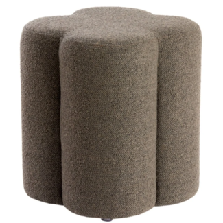 Light en Living Poef 38x38x45 cm NALANI donker bruin