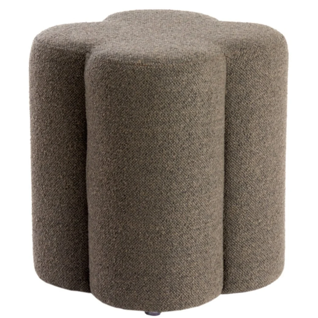 Light en Living Poef 38x38x45 cm NALANI donker bruin