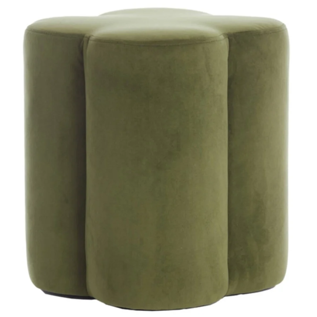 Light en Living Poef 38x38x45 cm NALANI olijf groen