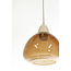 Light en Living Hanglamp 5L 104x19x14 cm BISHO glas bruin+zand