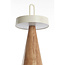 Light & Living Tafellamp LED Ø13x28,5 cm ANKENTA crème+hout naturel
