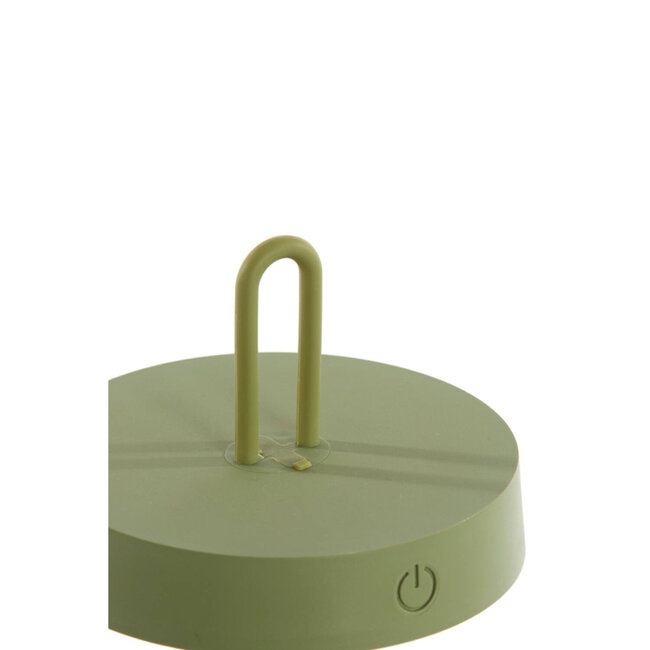 Light en Living Tafellamp LED Ø13x28,5 cm ANKENTA olijf groen+hout naturel