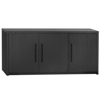 WoonMax Dressoir Broadway 3 deurs - Noir - 180 cm