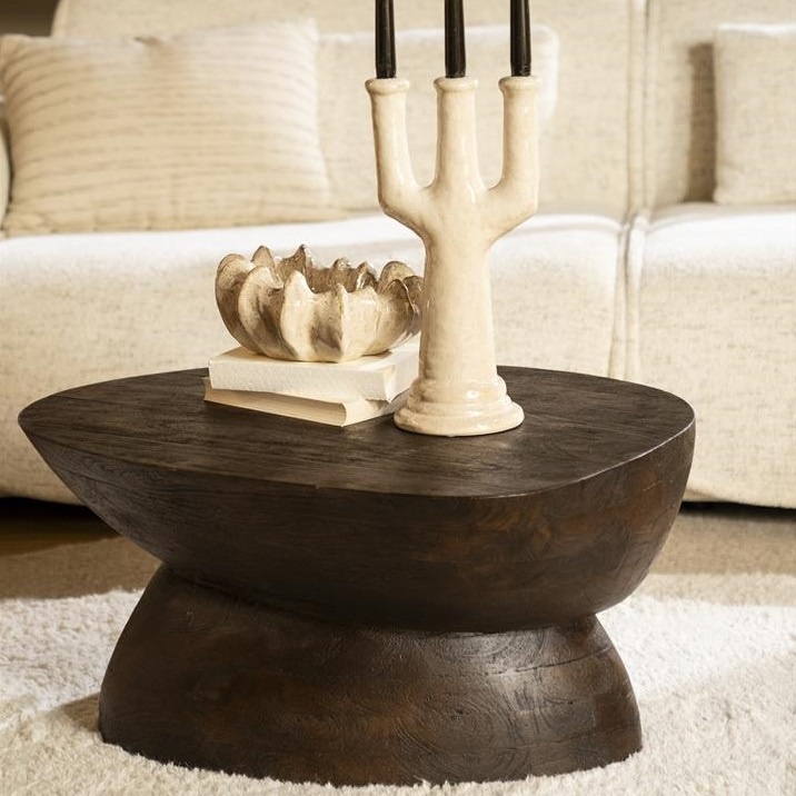 Salontafel Cobble mango organisch – bruin- Gratis thuisbezorgd - De ...