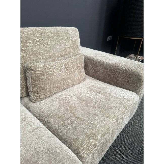 Richmond Interiors  Bank Felix lounge links rond + 2.5 zits - Island shitake 124 - Showroommodel