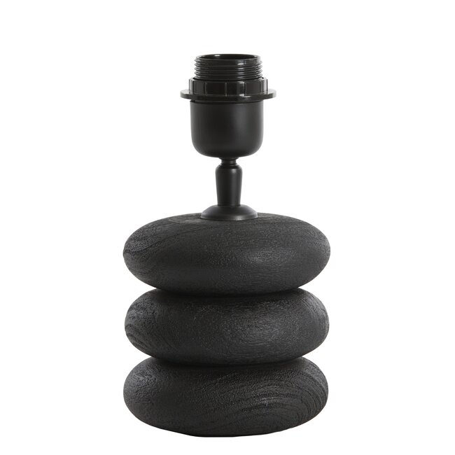 Light en Living Lampvoet Ø12x12 cm BUDONGO hout  zwart