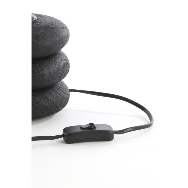 Light en Living Lampvoet Ø12x12 cm BUDONGO hout  zwart