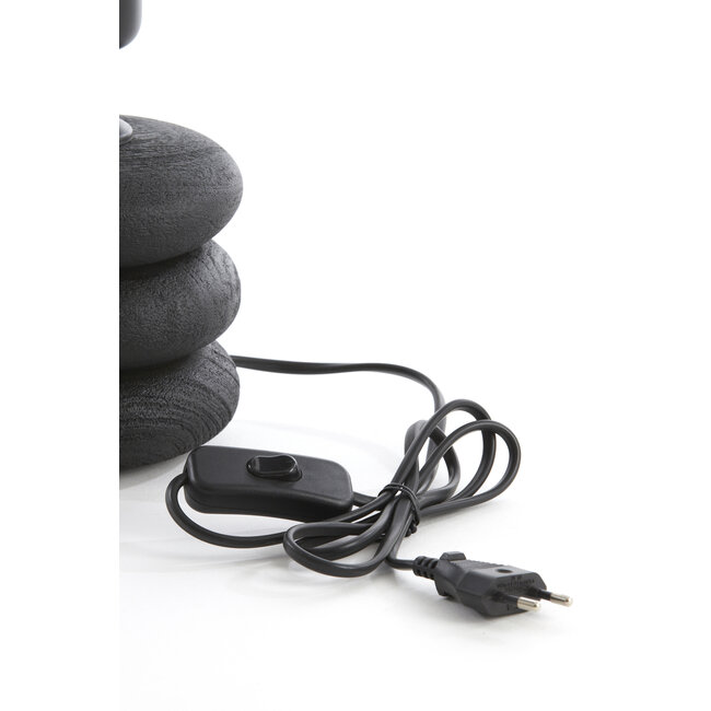 Light en Living Lampvoet Ø12x12 cm BUDONGO hout  zwart