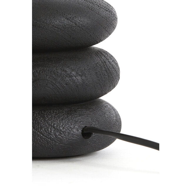 Light en Living Lampvoet Ø12x12 cm BUDONGO hout  zwart