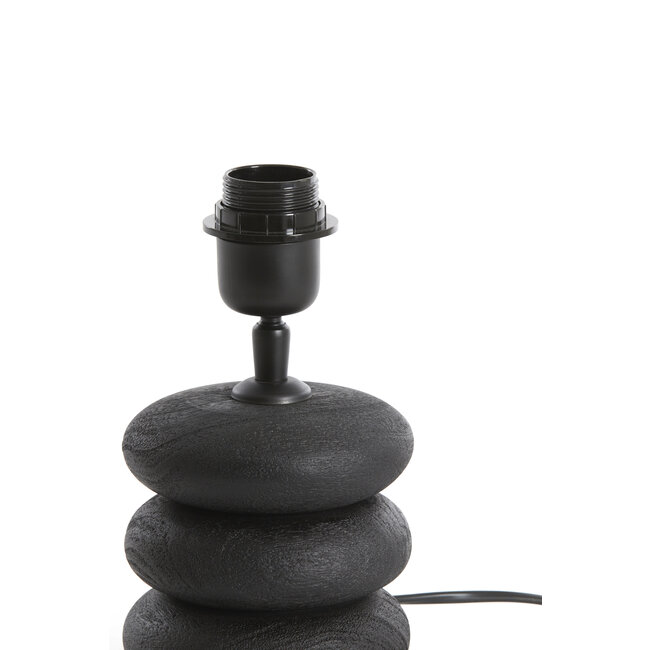 Light en Living Lampvoet Ø12x12 cm BUDONGO hout  zwart