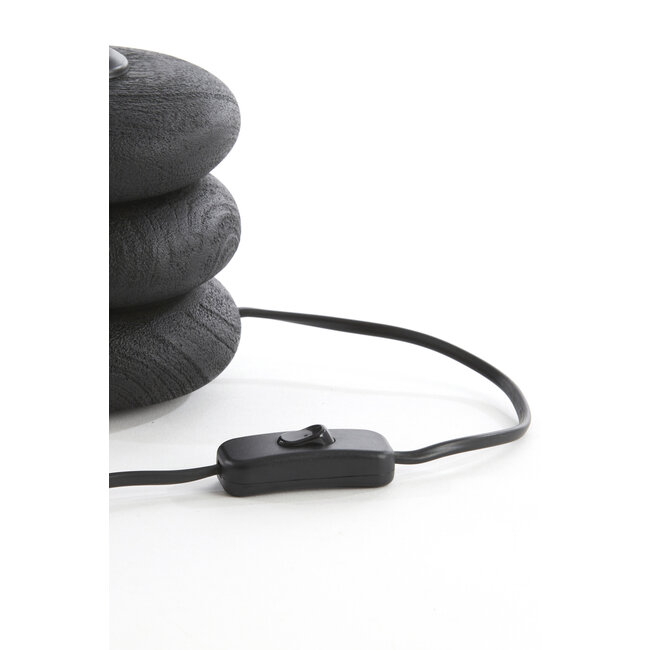 Light en Living Lampvoet Ø12x21 cm BUDONGO hout  zwart