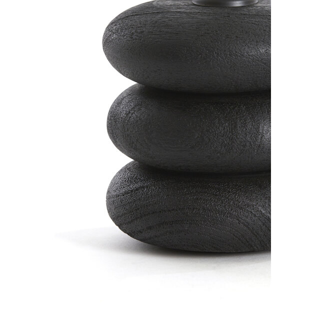 Light en Living Lampvoet Ø12x21 cm BUDONGO hout  zwart