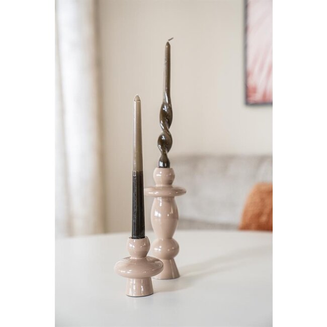 By Boo Kandelaar Barolo set van 2 metaal – oud roze