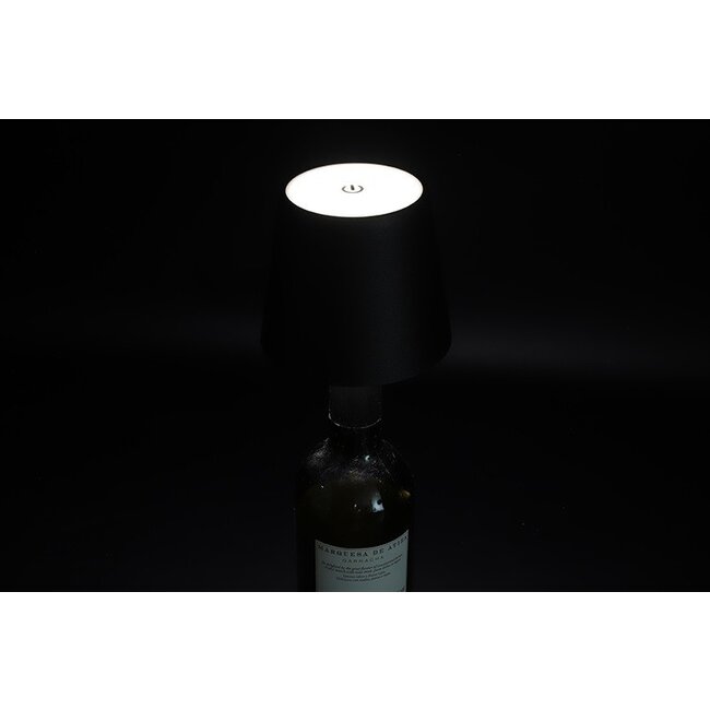 Countryfield Lamp touch flessenkurk LED Lux zwart