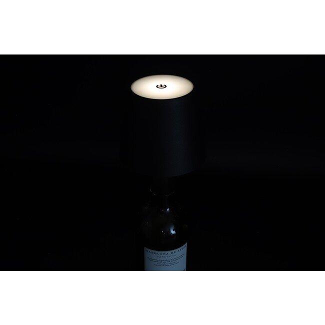 Countryfield Lamp touch flessenkurk LED Lux zwart