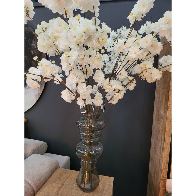 Pure Kunsttak groot Bloesem 115 cm Crème