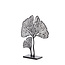 Light en Living Ornament op voet 36x10x48 cm LEAF mat zwart